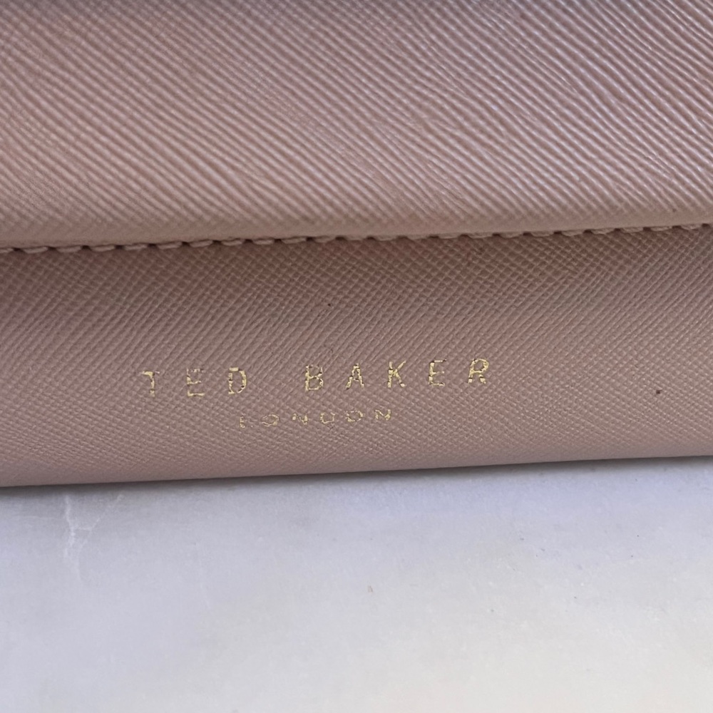 Ted Baker London Blush Pink & Black Structured Top-Handle/Crossbody Bag (EUC) - Picture 10 of 16